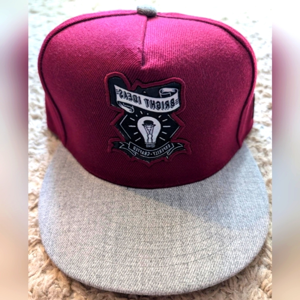 Cayler & sons‎ bright ideas maroon/grey snapback hat
